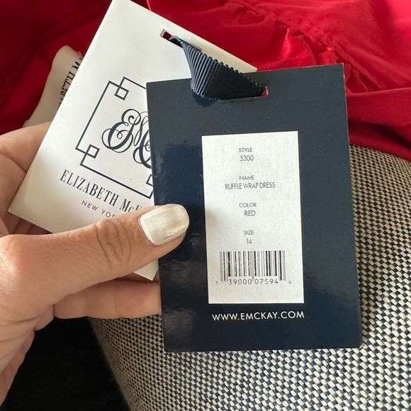 Elizabeth McKay red Wrap dress                     - Picture 3 of 10